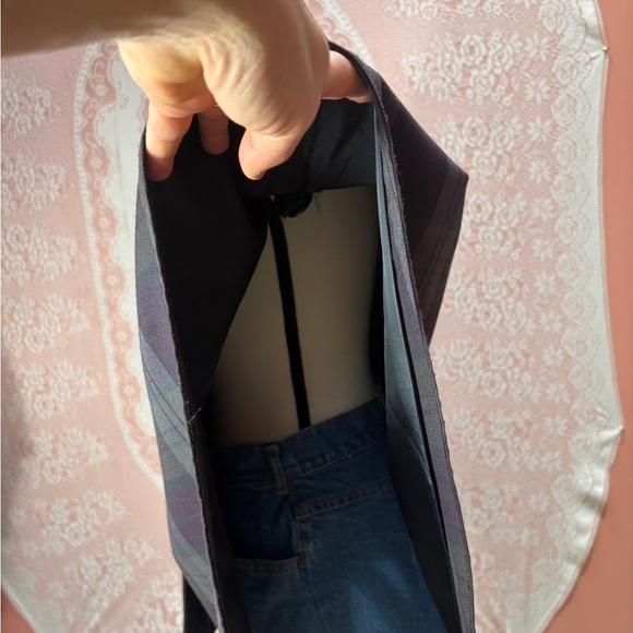 Plaid Cape Jacket | Statement Buttons - Picture 4 of 8